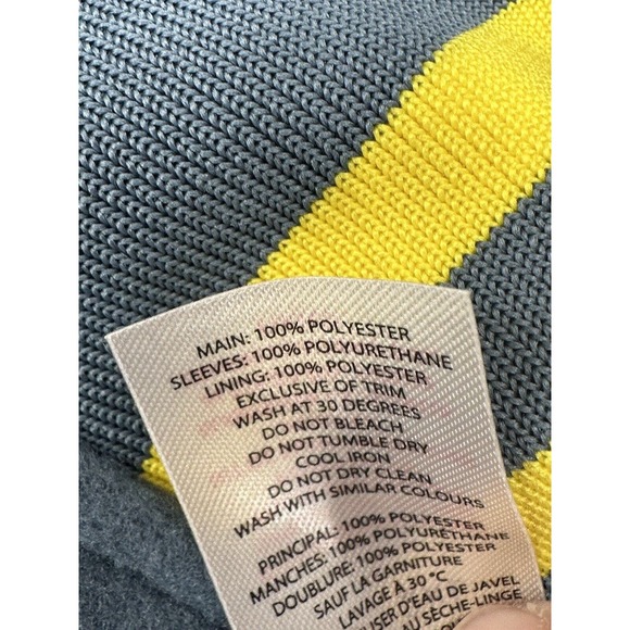 Boohoo Man Varsity Bomber Jacket Limited Edition Mens SZ-2X w/ Patches Blue NWOT - Picture 9 of 13